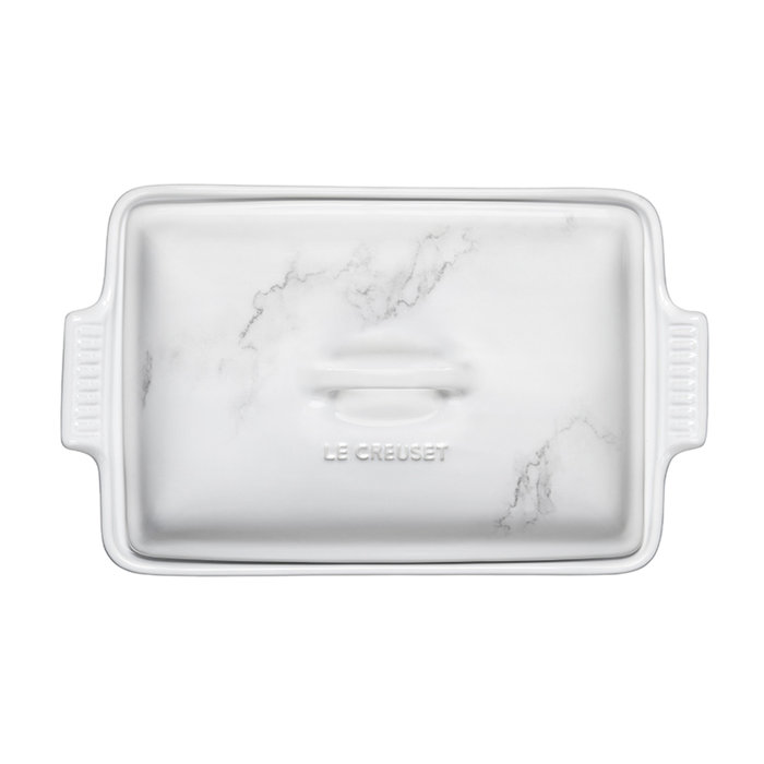 Le Creuset Heritage Stoneware Marble Collection 4 Qt. Rectangular Casserole with Lid Wayfair